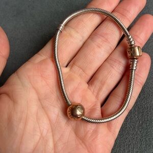 Pandora bracelet earrings and ring